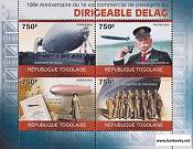 *Známky Togo 2010 Zeppelin neraz. séria MNH - Kliknutím na obrázok zatvorte -